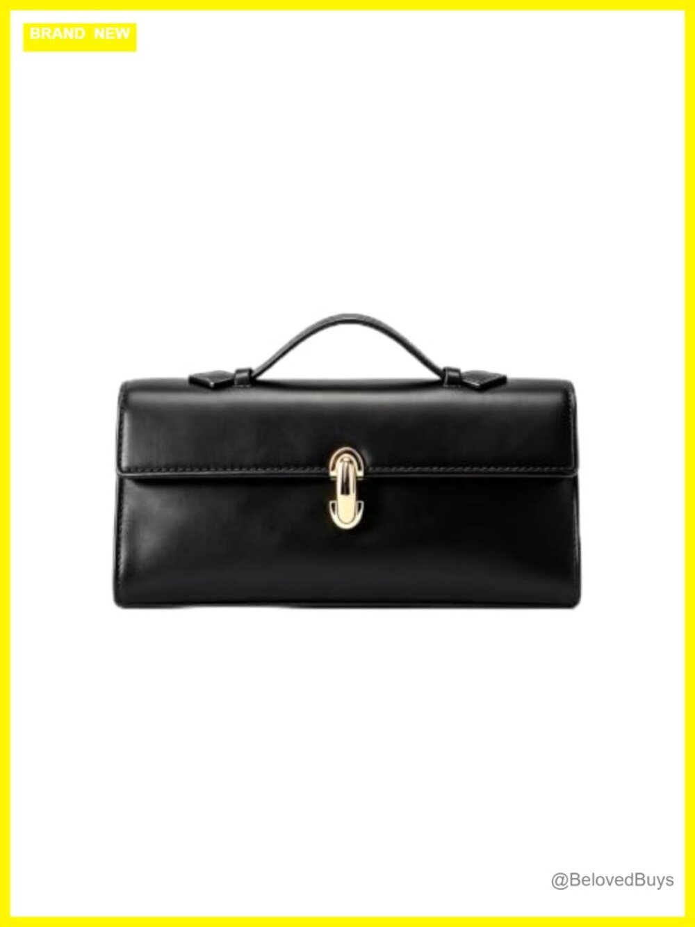 Women Evening Clutch Handbag Satchel Top Handle Purse Faux Leather Twist Lock